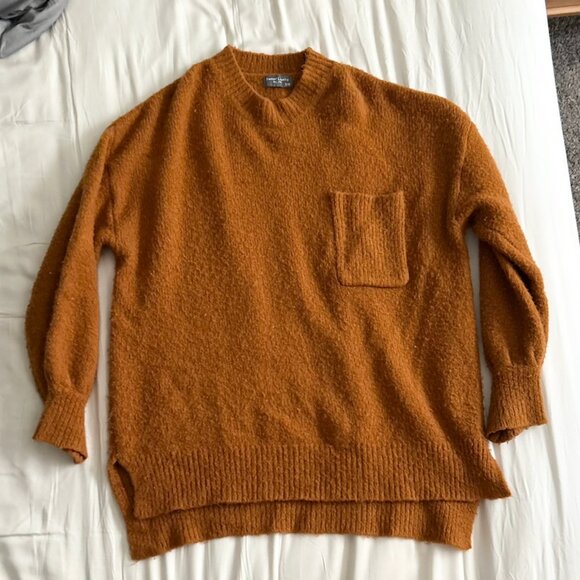 Cozy Oversized Orange Sweater - size S/M - Picture 1 of 3